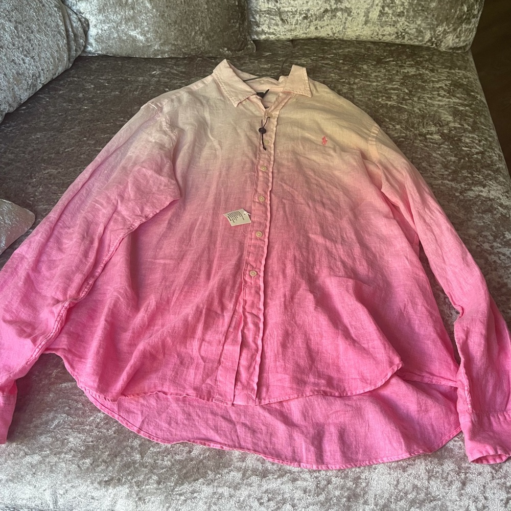 Ralph Lauren Dress Shirt. XXL Pink Ombré! Brand New!